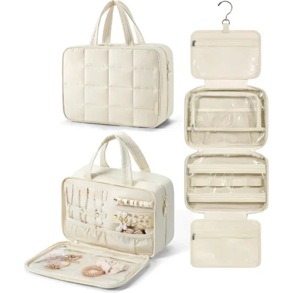 The Deluxe Wanderer's Fold & Go Hanging Toiletry Bag