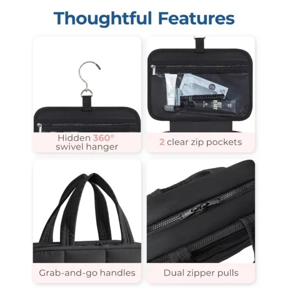 The Deluxe Wanderer's Fold & Go Hanging Toiletry Bag