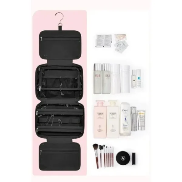 The Deluxe Wanderer's Fold & Go Hanging Toiletry Bag