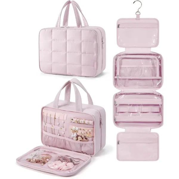 The Deluxe Wanderer's Fold & Go Hanging Toiletry Bag
